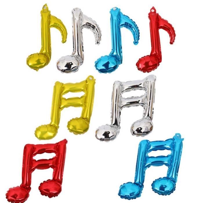 8x Ballon Symbole Musical Ballons De Papier D Aluminium Ballons Gonflable Pour Fetes D Anniversaire De Mariagesl Cdiscount Maison