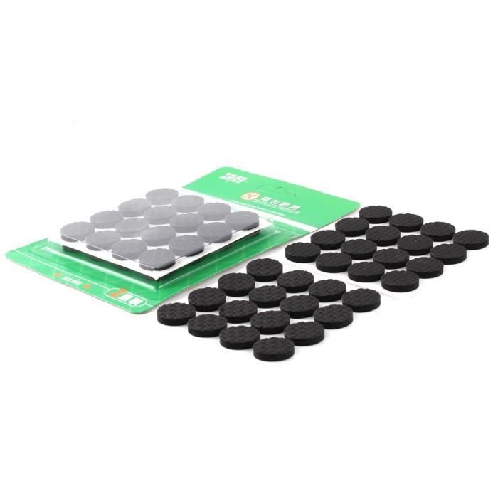 Lot De Patins Caoutchouc Adhésifs Anti-dérapants Pour Pieds De Chaise/table - EVA Noir - Neuf