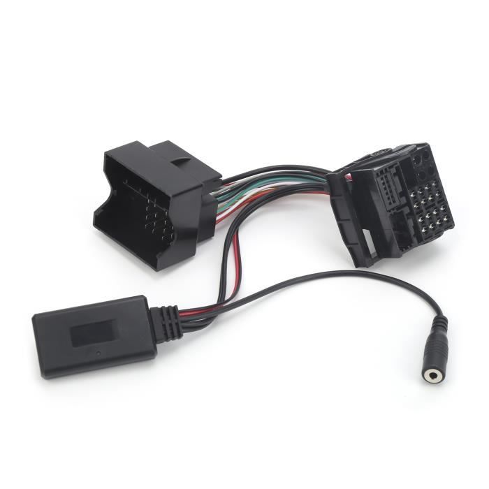 Jeffergarden Cable De Audio Bluetooth De 6 Pines Adaptador De Entrada Auxiliar Estereo Para Automovil Con Microfono Apto Para Clioespacemegane 73713841