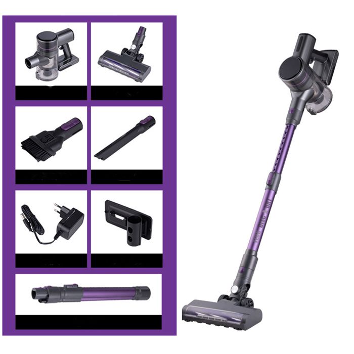 Aspirateur à main - TD® - Deux vitesses - Sans fil - Tête de brosse flexible - 08 L - Disco