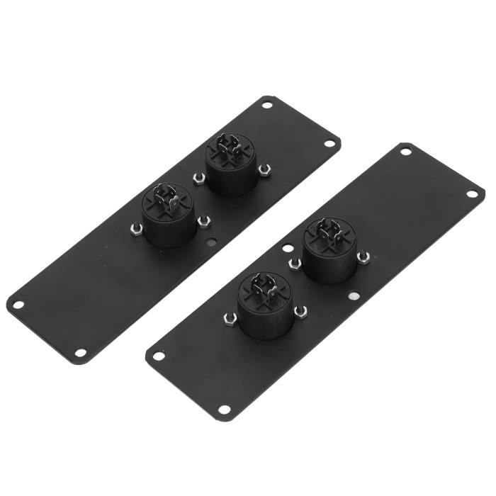 TMISHION Plaque de prise de hautparleur en métal Plaque jack pour haut