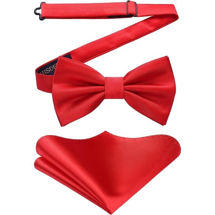 Nœud Papillon Pré-noué Satin Réglable Pour Femme - Élégant Et Facile à Porter - 12