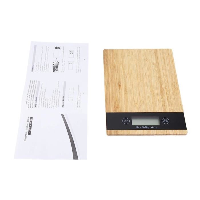 Bilancia Pesapersone LITTLE BALANCE My Bambou 8466 – Design In Bambù Naturale, 150 Kg / 100 G, Display LCD, 5 Anni Di Garanzia