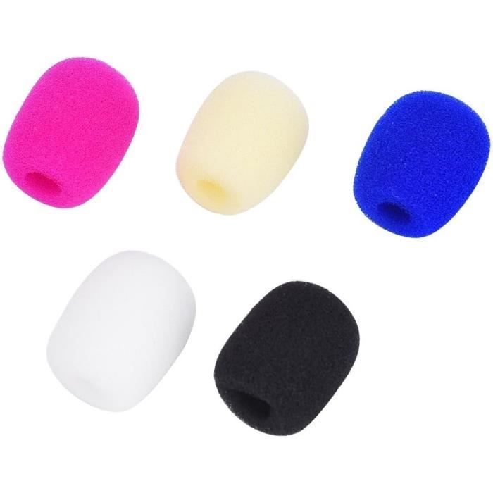 Lot De 5 Bonnettes Anti-vent Noires Pour Microphone - Alctron - Neuf Ouvert