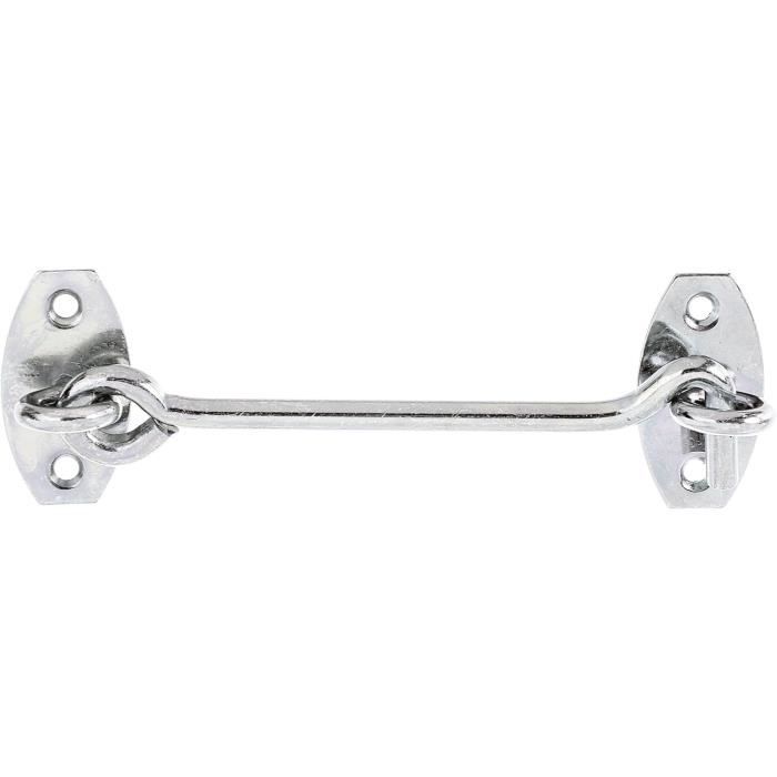 Crochet Contrevent Avec Platine Acier Zingué 600m GAH ALBERTS