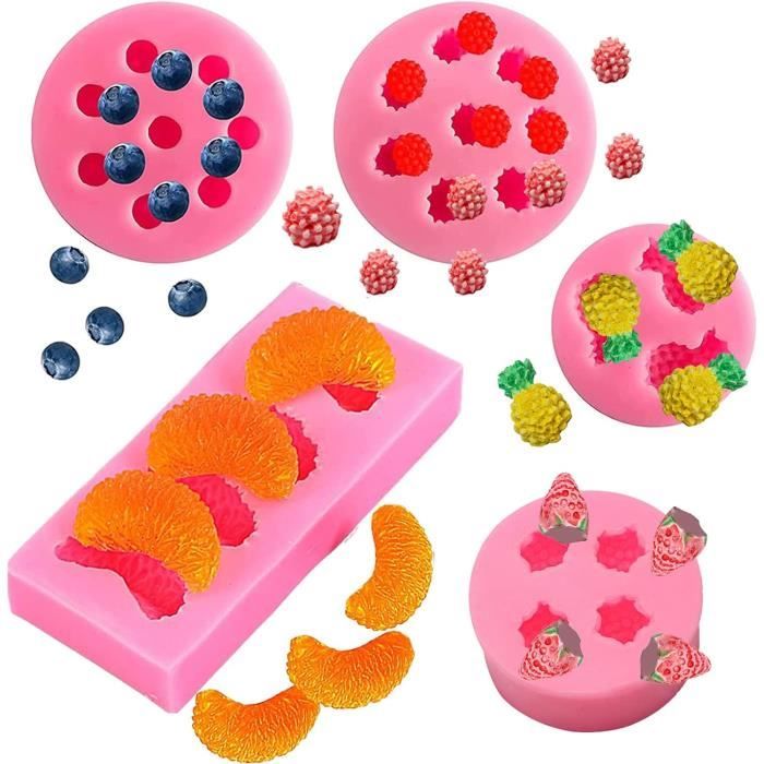 Moule En Silicone 10 Cavités En Forme De Mangue - Pour Chocolat, Fudge, Glaçage - Qualité Alimentaire, Lavable Lave-vaisselle