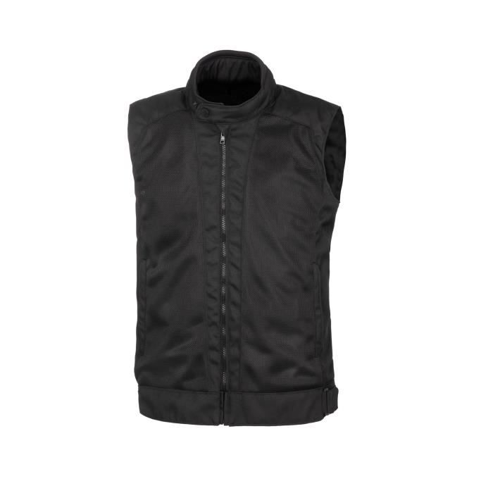 Gilet Motard Noir Unisexe Evlyns - Occasion Très Bon état - Taille Inconnue, Coupe Regular