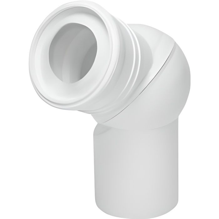 Pipe coudée de WC orientable - TYC - Diamètre 110mm - PVC