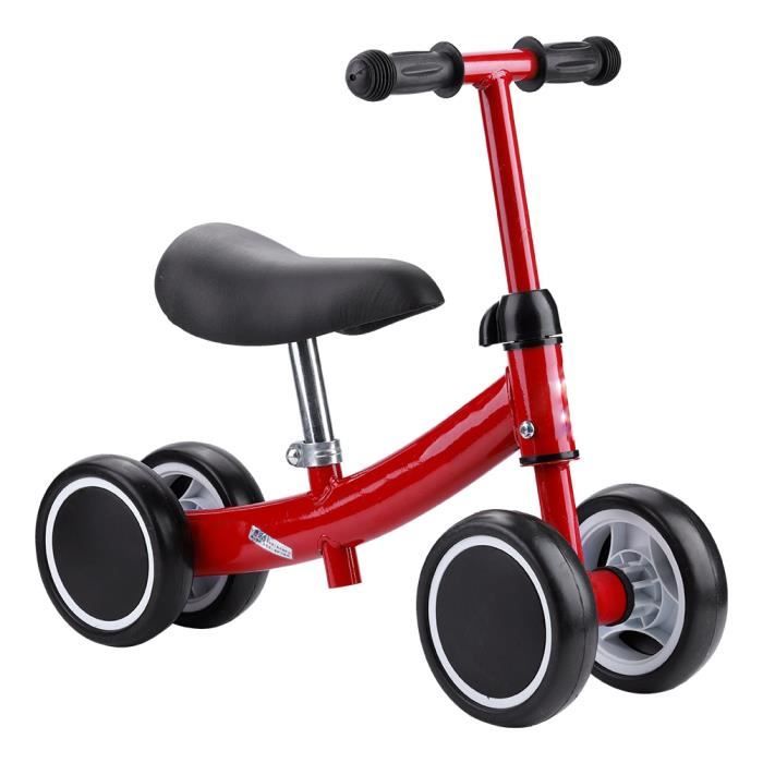 VGEBY Draisienne V lo Int rieur Enfant V lo B b sans P dales Vehicule pour Enfant S curit 1 2 Ans Rouge CYA