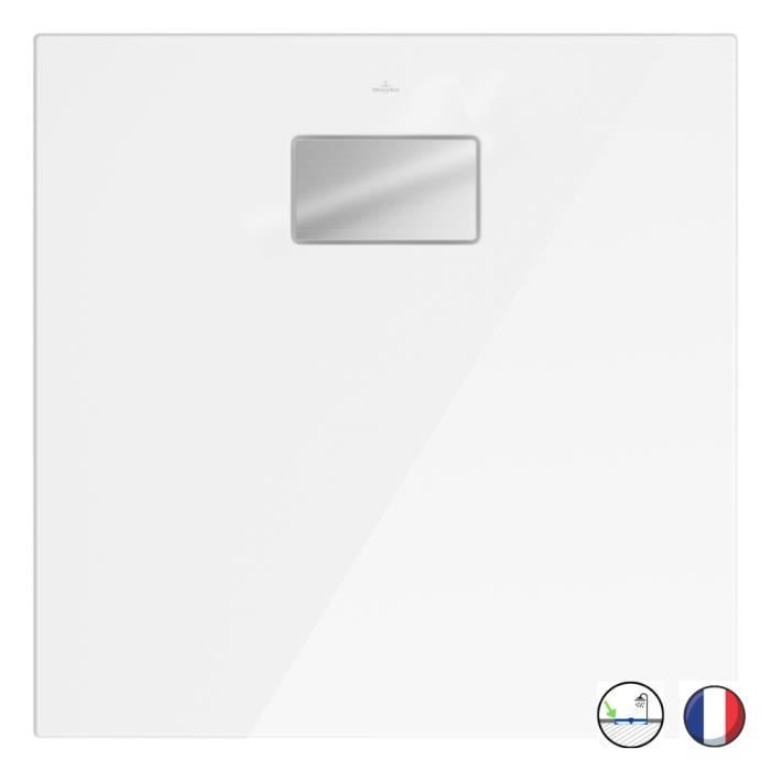 Receveur de douche en céramique Le Valence Villeroy & Boch - Blanc - 140 x 90 x 4 cm - Antidérapant classe B