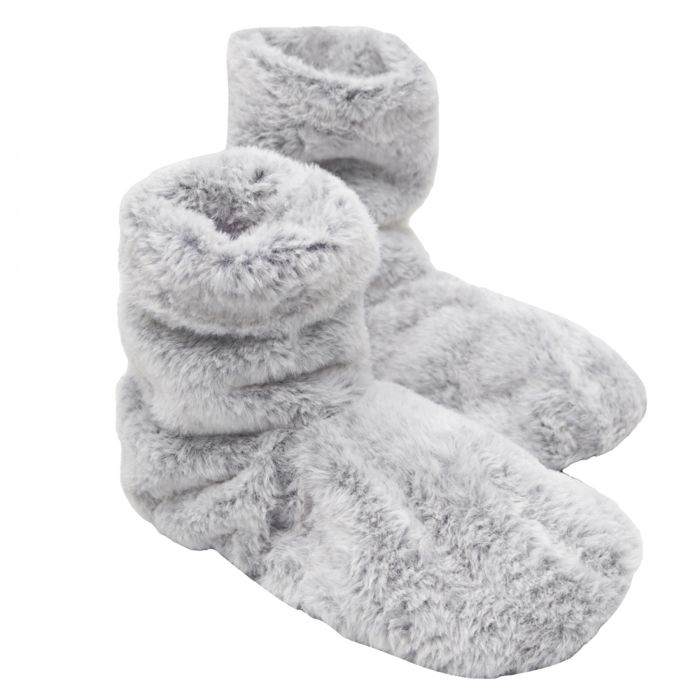 Boots bottes chaussons chauffants micro ondes déhoussables - Du 36 au 43 - Gris clair - Vivezen