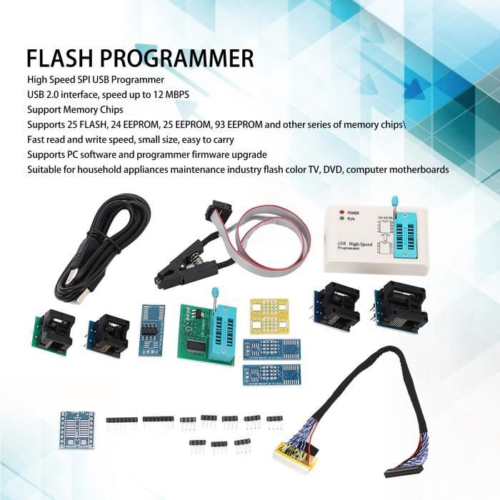 YOSOO Programmeur Haute Vitesse USB EZP2019 Pour XP - Bricolage