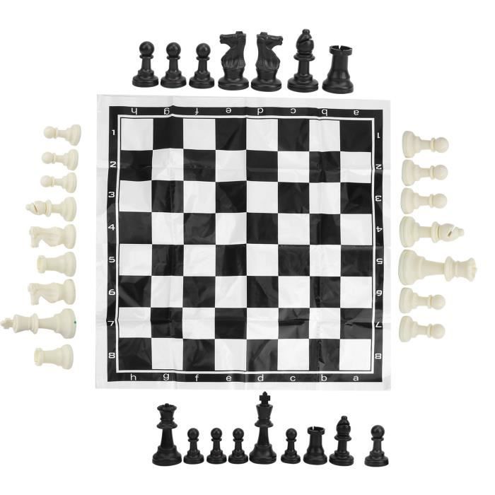 32 Pièces D'Échecs Internationales En Bois – Remplacement Qualité Premium (Roi 75 Mm)
