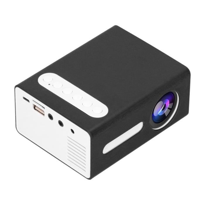 Projecteur Vidéo WiFi Denash - Rotation 240°, Faible Bruit 25 DB - Ports Multimédias Et Haut-parleurs Intégrés - Pour Cinéma Maison - 6