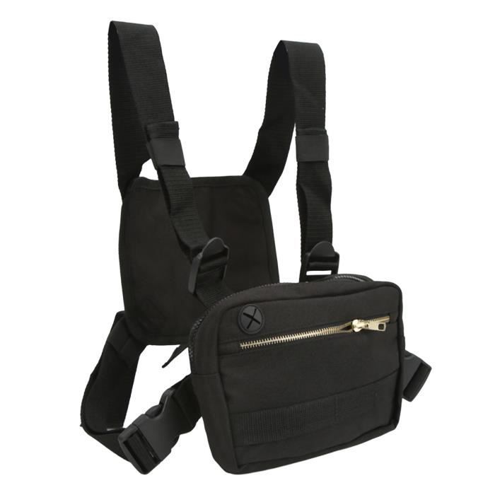 Sac De Poitrine Léger Pour Sport - 26x3x22cm, Sangle Réglable, Idéal Course, Randonnée, Vélo, Rangement Téléphone Et Clés