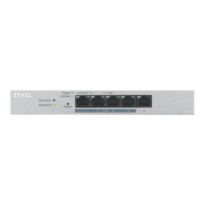 ZYXEL Commutateur Ethernet GS1200-5HP v2 5 Ports Gérable - 2 Couche supportée - Paire torsadée - Bureau