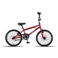 Licorne Bike Jump Premium BMX Système de rotor à 360° 4 niveaux en acier [Rouge, Freestyle]-1