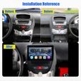 RoverOne® Autoradio GPS Bluetooth pour Peugeot 107 Citroen C1 Toyota Aygo 2005-2014 Android USB Stéréo Navigation Radio FM-1