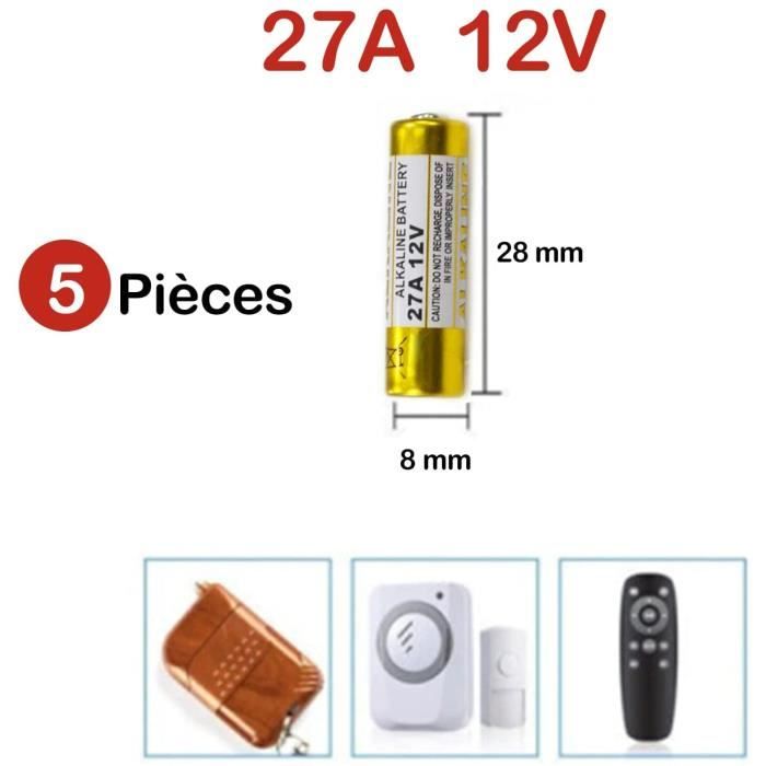 Pile 12v 27A pour télécommandes - BT Security