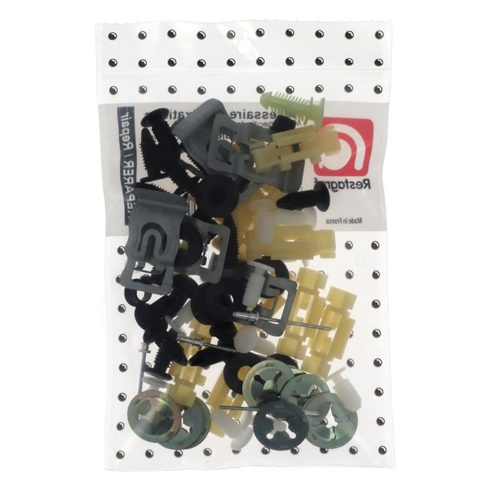 Restagraf - Kit de Fixations pour Moulures Latérales CLIO I (Phase 1