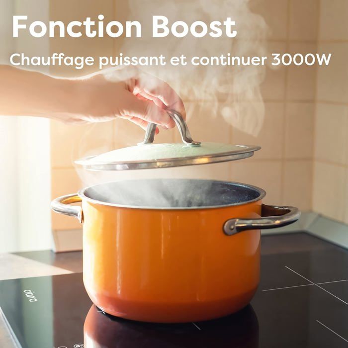 Plaque induction 3 feux 6200W avec tactiles,9 niveaux — free download