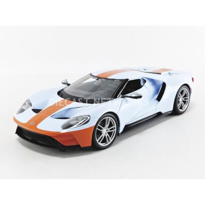 Voiture Miniature de Collection MAISTO 1 18 FORD GT 2017 Bleu Orange 31384BL OR