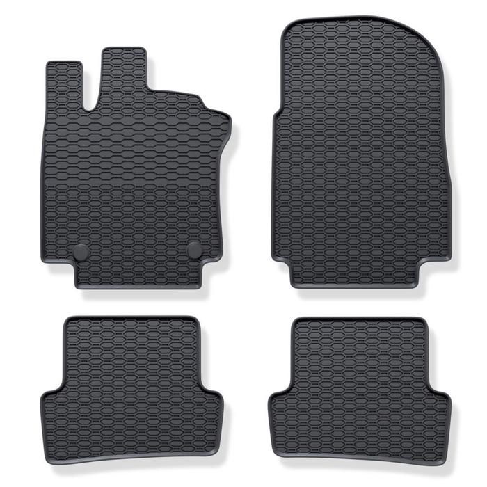Tapis De Sol 3D En Caoutchouc Premium SCOUTT Pour Renault Clio 4 (2013-2019) – 4 Pièces, Bord Haut, Antidérapant, Toutes Saisons