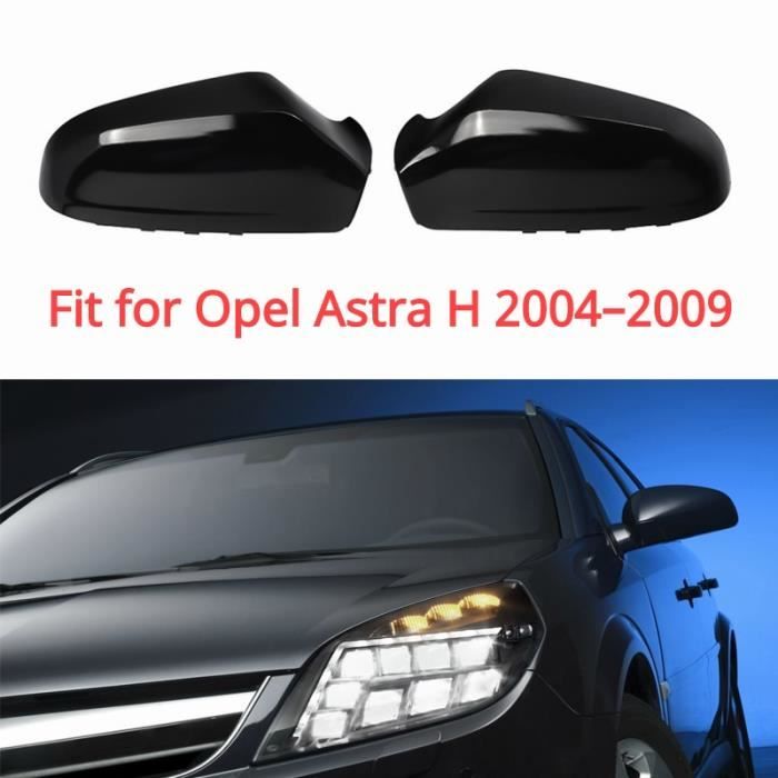Rétroviseurs,Couvercle de rétroviseur noir brillant, coque de rétroviseur  latérale pour Vauxhall Opel Astra - Type Gloss Black - Cdiscount Auto