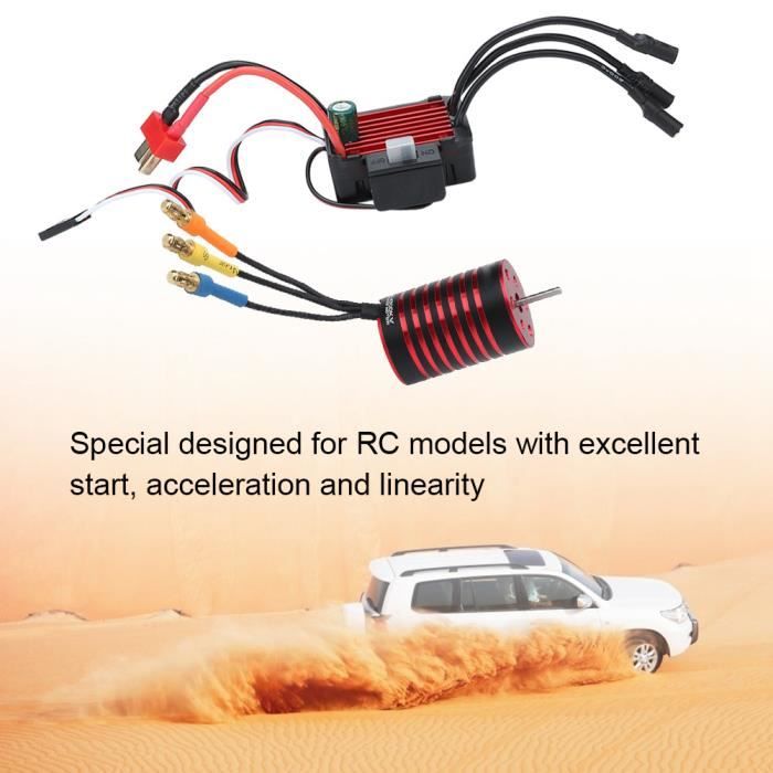 Moteur Brushless 2435 4500KV Ou 4800KV – Étanche – 4 Pôles – 1/16 1/18 RC – Avec Roulements ABEC5