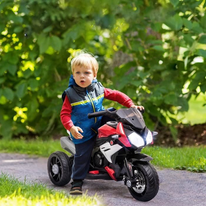 Moto électrique pour enfants 3 roues 6 V HOMCOM - Rouge - Cdiscount Jeux -  Jouets