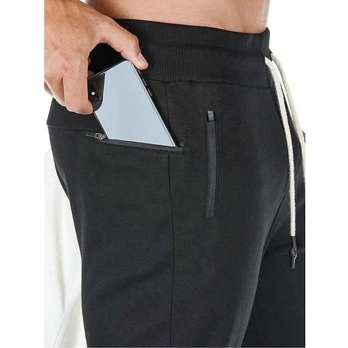 Pantalon de Jogging Homme Coton Mode Training Pantalon de