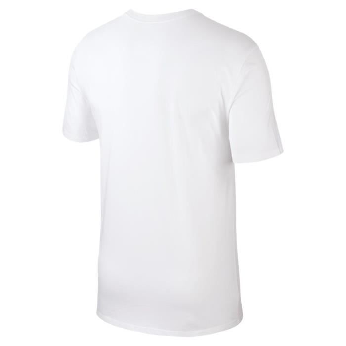Blanc HOMME T-Shirt à coupe régulière imprimé à Manches Courtes Col