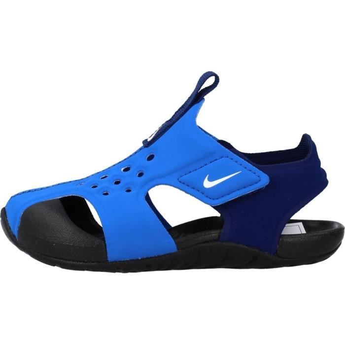 Sandale nu pieds enfant Nike 77393 Bleu Synth tique Bleu
