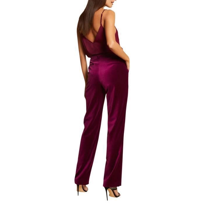 Pantalon taille interm diaire bootcut Morgan rose Fuschia