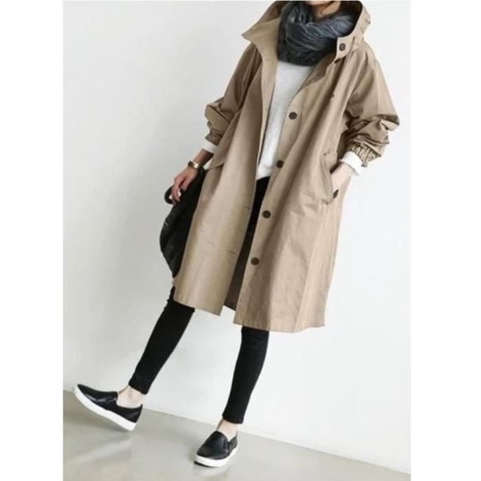 Trench court femme grande taille clearance