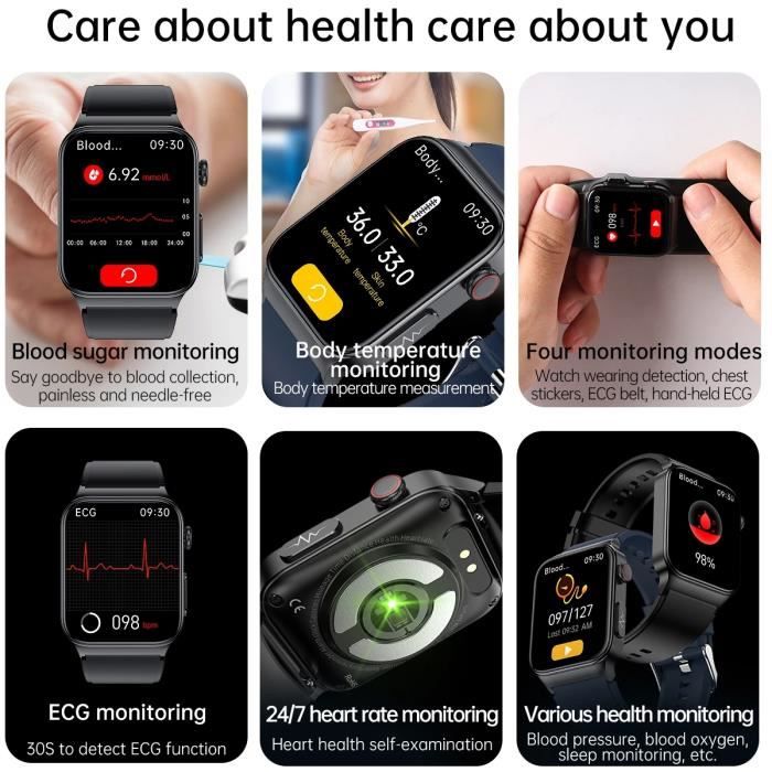 Montre connecté ecg deals