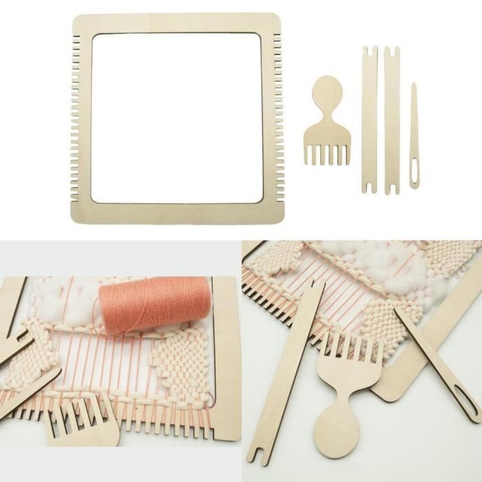 HEG Diy Machine À Tricoter À La Main Métier À Tisser En Bois Jouets