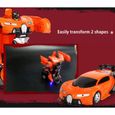 Voiture Transformers Robots in Disguise - RC 2-en-1 - Simulation Véhicule Télécommande - Cadeau Enfant - Rouge-2
