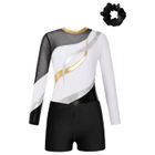 Aislor Short Danse Gymnastique Brillant Fille 3-16 Ans - Short Métallique Imprimé Cartoon Yoga Fitness