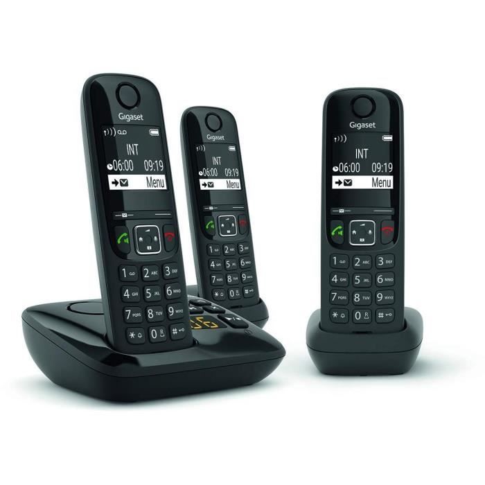 Trio telephone gigaset piles rechargeables - Cdiscount