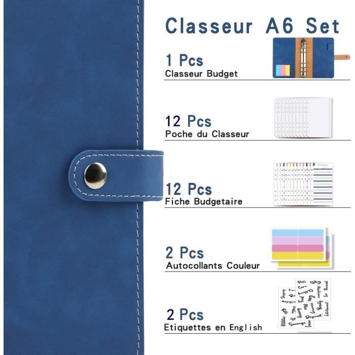 Aocii Classeur Budget Francais A6 Budget Planner, Enveloppe Budget