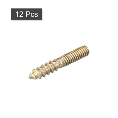 24 Vis M4x25mm Double Filetage – Boulon Pour Cintre, Cheville Bois, Double Usage !