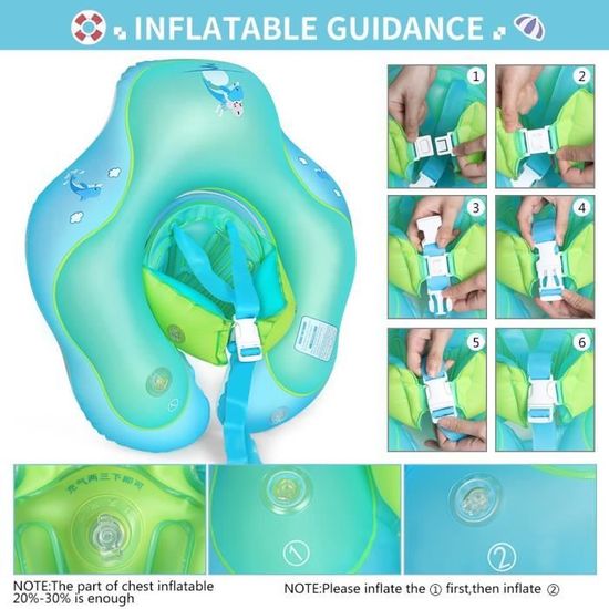 Bébé Siège De Piscine, Bouée Pour Bebe Anneau De Natation Pour Bebe Bague De Natation Flottante Bouee Siege Piscine Gonflable Bague De Natation 34342 B