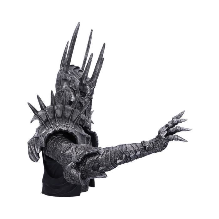 Nemesis Now Into The Knight Buste de Chevalier 19 cm, en résine, Argent, Buste de Chevalier Squelette, Buste médiéval, Statue d'histoire médiévale, coulée dans la Meilleure résine, Peinte à la Main