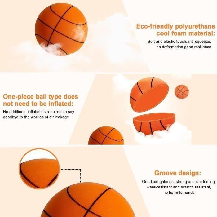 Ballon De Basket Silencieux En Mousse - Pour L'intérieur, Taille 3/5/7