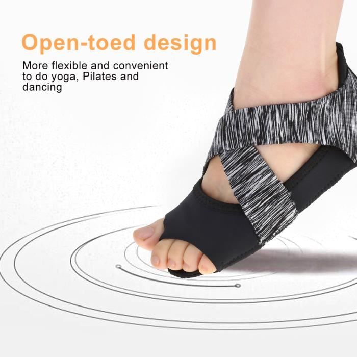 Chaussure de yoga XUY Gris Pieds nus Antiderapant Soft Wrap Dance Training