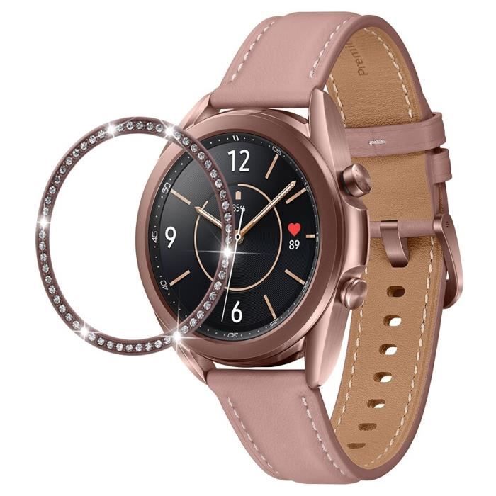 Cadre en diamant pour Samsung Galaxy Watch 3 41mm 45mm coque de