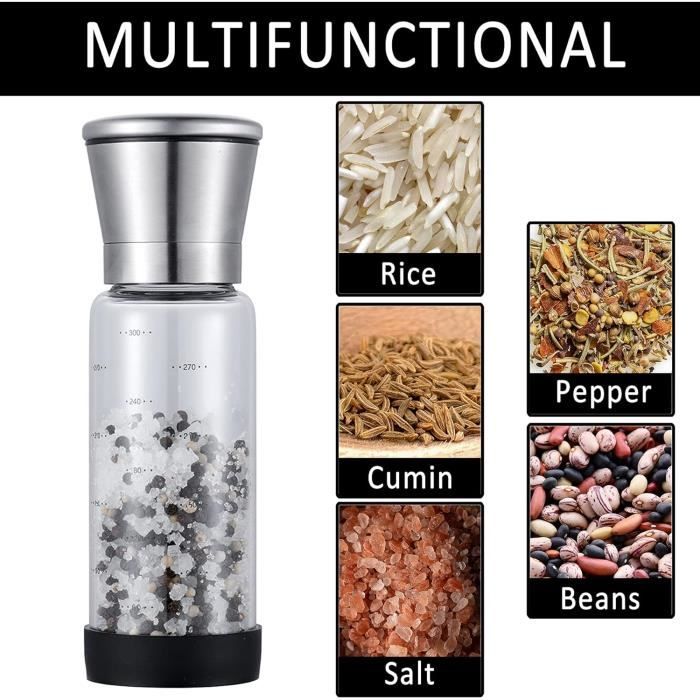 160 Moulin à Poivre Ml High Grip Avec Réglage De La Granulométrie