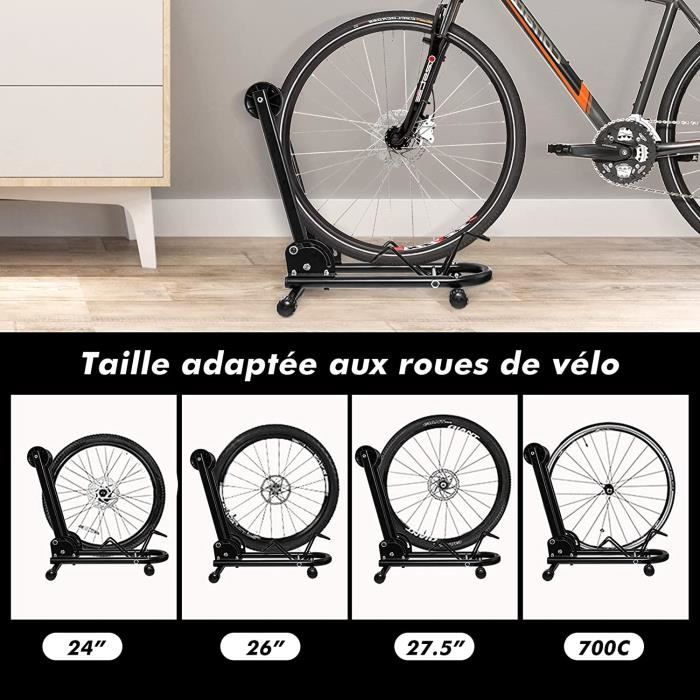 Support de Vélo Sol Râtelier Pliable GOPLUS - Cadre en Acier pour