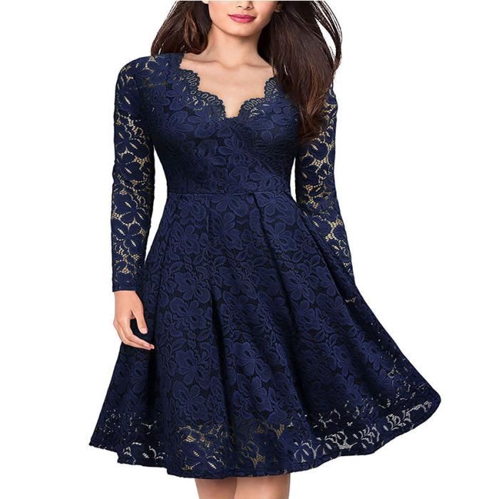 Femmes Robe De Soir e De Cocktail pour Les Vintage Dentelle